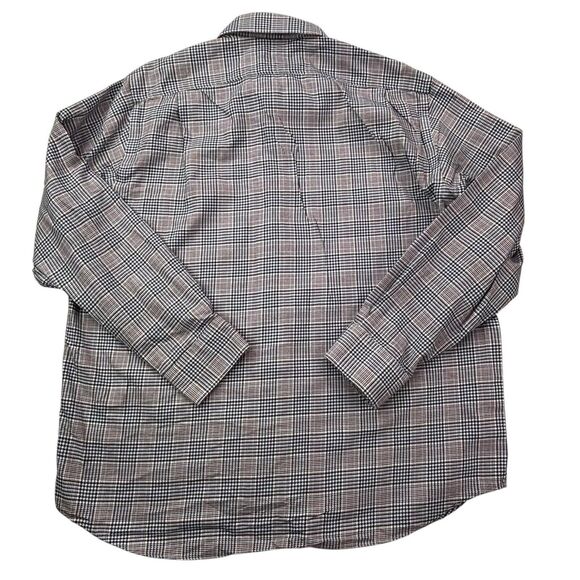 Hart Schaffner Marx Men's XL Plaid Long Sleeve Button Front Cotton Shirt - Picture 12 of 16